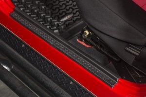 Jeep Wrangler LJ Entry Guards - Front - Rugged Ridge - All Terrain - Black - `04-`06